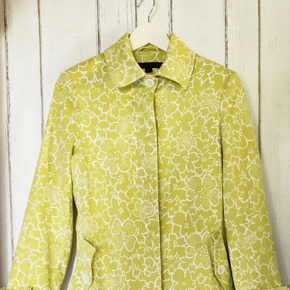 Anne Klein Floral Cotton Jacket Sz 4 - Picture 2 of 16